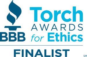 BBB Torch Awards for Ethics Finalist badge